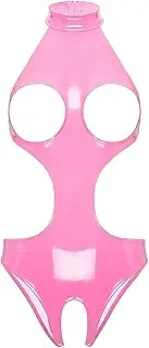 [GRRKDFQ] Women'S Lingerie Sets Cutout Cup Open Breast Hollow Out Open Crotch Bodysuit