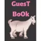 Guest Book goat: color goat Cover, Rustic Guest book For Wedding, for baby shower, for graduation, for birthday party, for house warmin