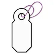 100 JEWELRY SMALL SIZE STRING TAGS 13/16" x 3/8"