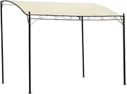 vidaXL Cream White Gazebo Pavilion - Sturdy Steel Frame with Easy Set Up, 3x2.5m Size, Ideal for Outdoor Events and Gatherings