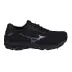 MIZUNO WAVE RIDER 25 WAVEKNIT 男慢跑鞋-美津濃 J1GC217515 黑灰