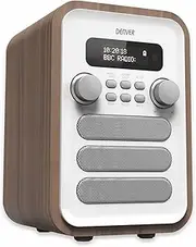 DENVER DAB-48WHITE DAB + Radio with Integrated FM Radio and Bluetooth Function
