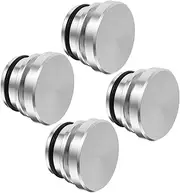 HAWILLOSCH Cigarette Lighter Cover Cap Set 4pcs Universal Fit Car Socket Protectors Stylish Aluminum Alloy Design