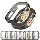 360 Full Protection Glossy Cover fr Apple Watch Ultra 8 7 Glass Screen Protector