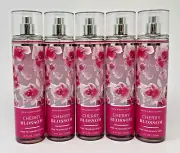 5 BATH & BODY WORKS CHERRY BLOSSOM FINE FRAGRANCE MIST SPRAY 8 OZ PLUM FREESIA