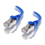 [AT-RJ45BLUF6A-40M] 40m CAT6A Shielded Cable Blue 10GbE RJ45 Ethernet Network Cable