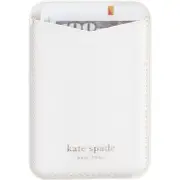 Kate Spade Magnetic Card Holder works with MagSafe (White Glitter)