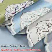 Linen Embroidery Curtain Valance Fabric Window Drape Top Material DIY Crafts