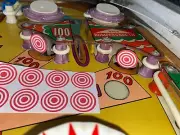 EM Pinball Machine Round Red/White Bullseye Vinyl Target Stickers/Decals