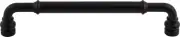 Top Knobs TK885BLK Brixton Pull 6 5/16" (c-c) Flat Black
