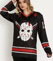 Blackmilk “JASON VOORHEES GOALIE” Size Small S NWT Friday the 13th Mask