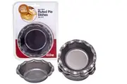 Non Stick Fluted Pie Dish - Set of 4