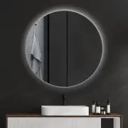 Illuminated Wall Bathroom Mirror Light up Warm/ Neutral /Cold Lights 100 cm