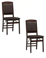 Linon Set of 2 Triena Folding Chairs