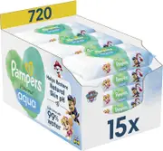Pampers Harmonie Aqua Paw Patrol 720 wet cleansing wipes for children