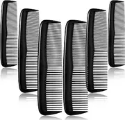 24 Pieces Hair Combs Set Plastic Hair Comb for Women and Men, Fine Dressing Comb (Black)