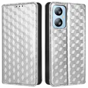 For Blackview A52 4G/A52 Pro 4G Flip Phone Case Rhombus Pattern Imprinted Wallet Stand Cover