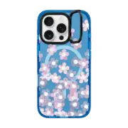 iPhone 16 Pro Impact Ring Stand Case MagSafe Compatible Spring Little Flowers