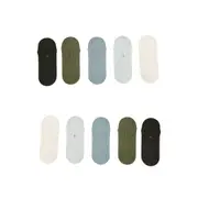 10X Small Daily No Show Sock - MULTI COLOUR 5X Rexy Daily No Show Ankle Socks Small Non-Slip Breath