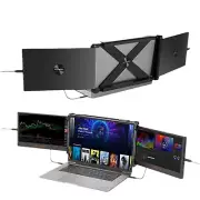 Portable Monitor Laptop Screen Extender 11.6" FHD 1080P USB-C IPS Dual Display