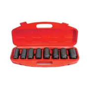 PK Tools 1/2" Dr Metric 12pt Axle Nut Socket Set 29 - 39mm 8pc
