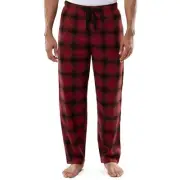 George Men's Plaid Woven Flannel Sleep Pants Various Sizes Red Plaid NEW
