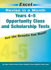 Excel Revise in a Month: Opportunity Class & Scholarship Tests Years 4-5