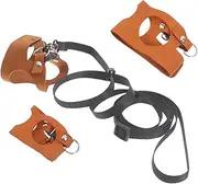 EXHUMKY 1 Set Small Animal Harness Rope for Reptiles Portable Adjustable Lizard Leash for Bearded Dragons and Other Small Pets Outdoor Travel