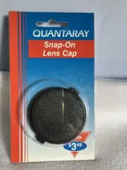 Quantaray 55mm Front Snap On Lens Cap. New