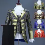 男士 COSPLAY 派對服裝套裝文藝復興中世紀刺繡夾克 KING PRINCE ROYAL COURT COSPLAY