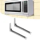 Stainless Steel Microwave Oven Wall Mount Bracket Foldable Rack Shelf Storage