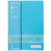 ColourHide A4 Notebook 120 Page Sky Blue