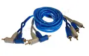 4 CHANNEL RCAS RCA QUAD CABLES 3X SHIELDED AMP INSTALLATION 9' - ONLY RUN 1 SET!