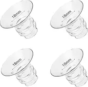 GOTOCUT Flange Inserts 18mm 4PCS Compatible with Lansinoh Elvie Medela Willow go Bellababy Spectra 24mm Flange/Shields Wearable Breast Pump, Reduce Nipple Tunnel Size, Pump Parts Replace