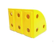 Plastic Meccano Large Curved Block (part J263)