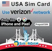 USA Verizon SIM Card 28 Days | Carte SIM US États-UNIS | Unlimited US 4G LTE Data/Calls/Texts (Hawaii is Included) | 2GB/Daily Data in Canada & Mexico | 5GB Hotspot – The Best Reception in US