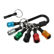 Bit Holder 1/4 Inch Hex Screwdriver Bits Holder Extension Bar Keychain9703