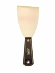 HYDE Black & Silver 3" Stiff Chisel Brass Putty Knife/Scraper, 02420