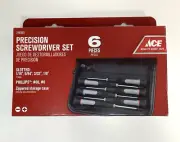 ACE 6 pc. Precision Screwdriver Set w/ Case #2167401