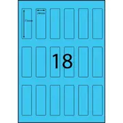 Stock Forms Shelf Labels 24x73mm Blue 500 Sheets 9000 Labels