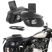 Motorcycle Side Saddlebags Pannier For Honda Shadow ACE Aero VT 750 1100 VLX 600