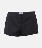 [The Attico] The Attico Virgin wool shorts AU 12 black