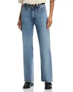 Frame The Pixie Arrow High Rise Bootcut Jeans in Leela