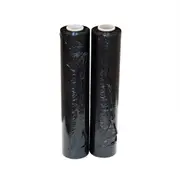 2x Black Stretch Film 500mm x 280m 25U Pallet Shrink Wrap - Sydney Special