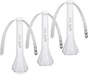 [NoFly Pro] Fly Fans for Outdoor Tables, Fly Bug Mosquito Repellent Fans with Holographic Blades, USB or Batteries Powered, Outdoor Picnic Pool Camping BBQ Party (White, 3 Pack)