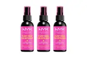 3 x NYX Plump Finish Setting Spray 60mL