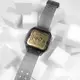 TIMEX 天美時 / TXTW2U56400 / 復古方型 INDIGLO夜光 防水 電子 橡膠手錶 半透明灰 48mm