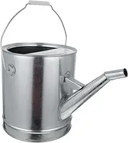 1pc Tin Oil Barrel Pan Electric Pots Emergency Backup Tank Funnel Vehicle Boot Succulents Catch Spout Steel Gasoline Container Automatic Watering Device Chain Silver Iron Sheet