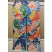 Privacy Drape Japanese Style Doorway Canvas Noren Curtain Home Decor Mountains