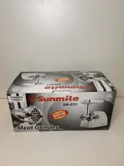 Sunmile SM-G31 White Stainless Steel Electric Meat Grinder Max 1HP 800 Watts